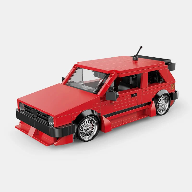 VW GOLF WITH DISPLAY CONTAINER brick model kit