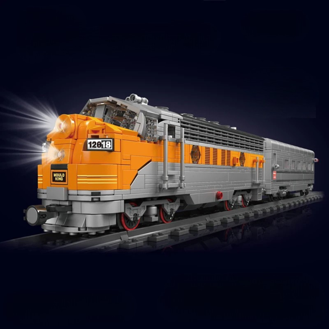 EMD F7 WP DIESEL LOCOMOTIVE motorised brick model kit