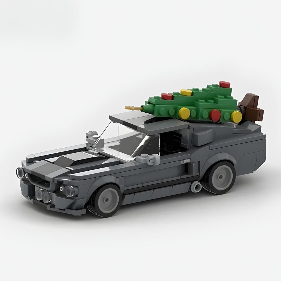 CHRISTMAS FORD MUSTANG brick model kit
