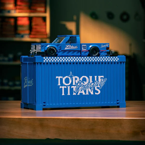 KAIDO PICKUP TRUCK WITH DISPLAY CONTAINER brick model kit