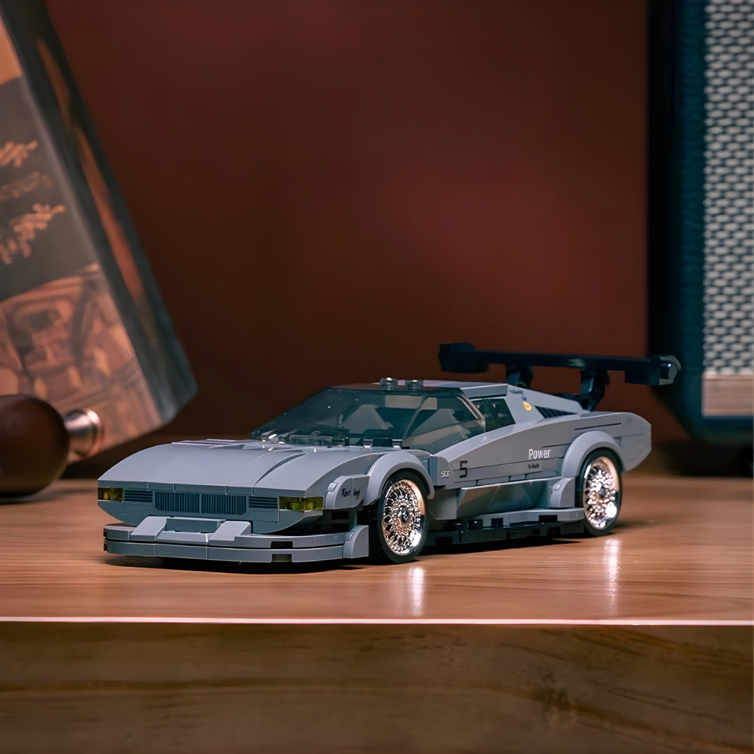 PROCAR WITH DISPLAY CONTAINER brick model kit