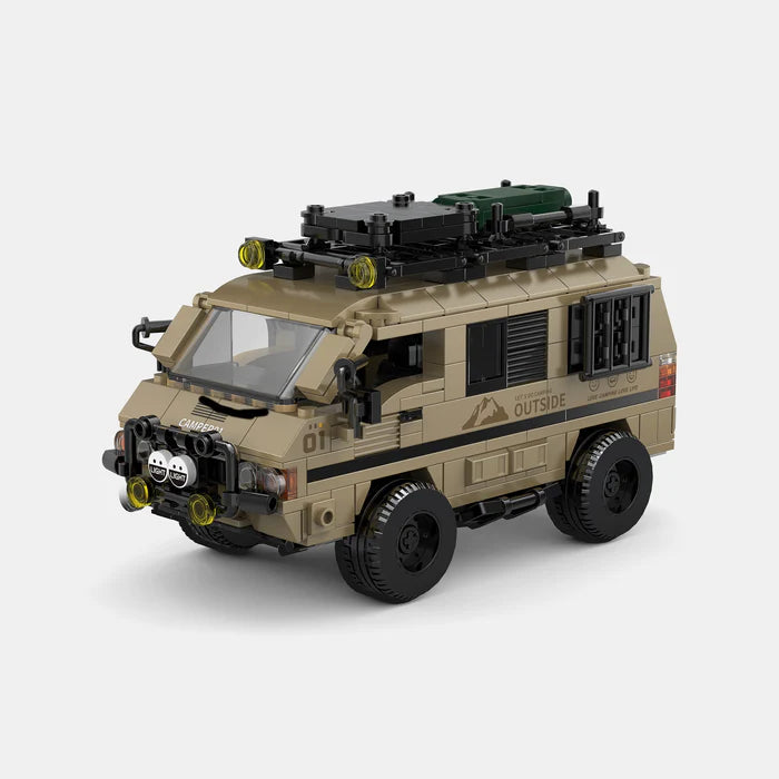 MITSUBISHI DELICA CAMPER WITH DISPLAY CONTAINER brick model kit