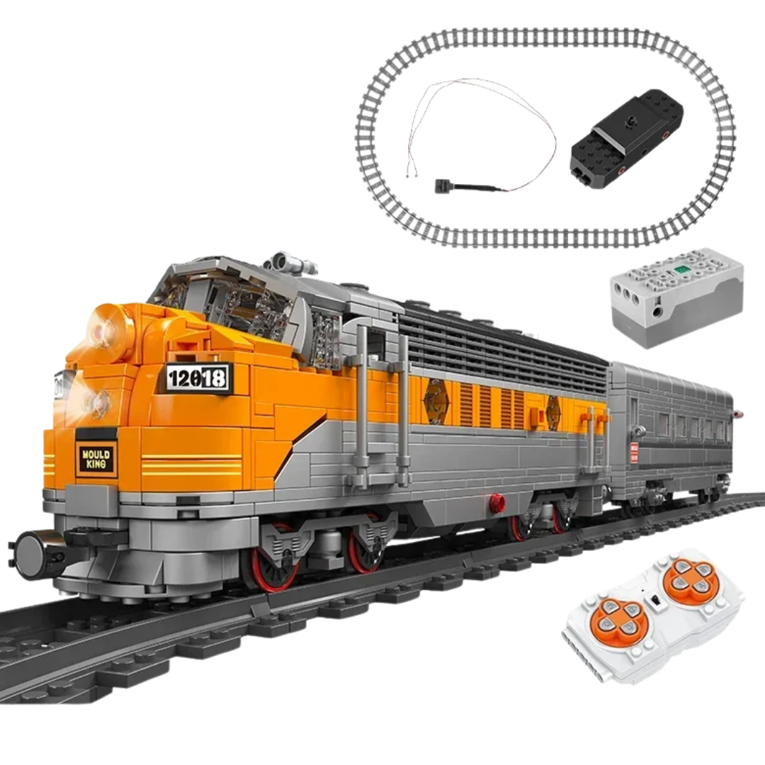 EMD F7 WP DIESEL LOCOMOTIVE motorised brick model kit