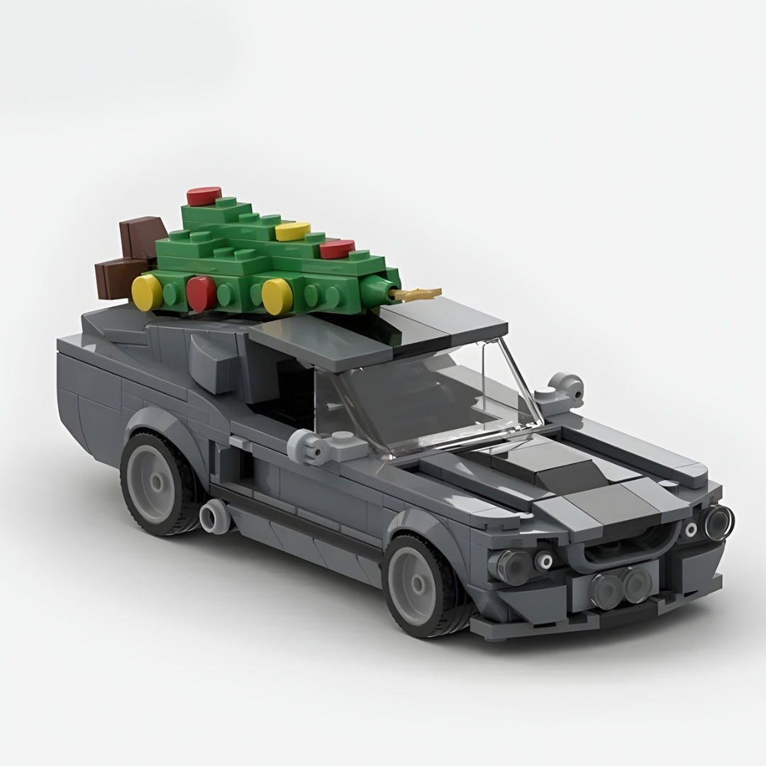 CHRISTMAS FORD MUSTANG brick model kit