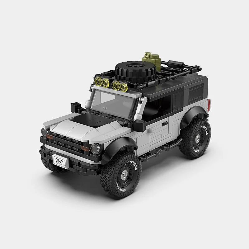 FORD BRONCO WITH DISPLAY CONTAINER brick model kit