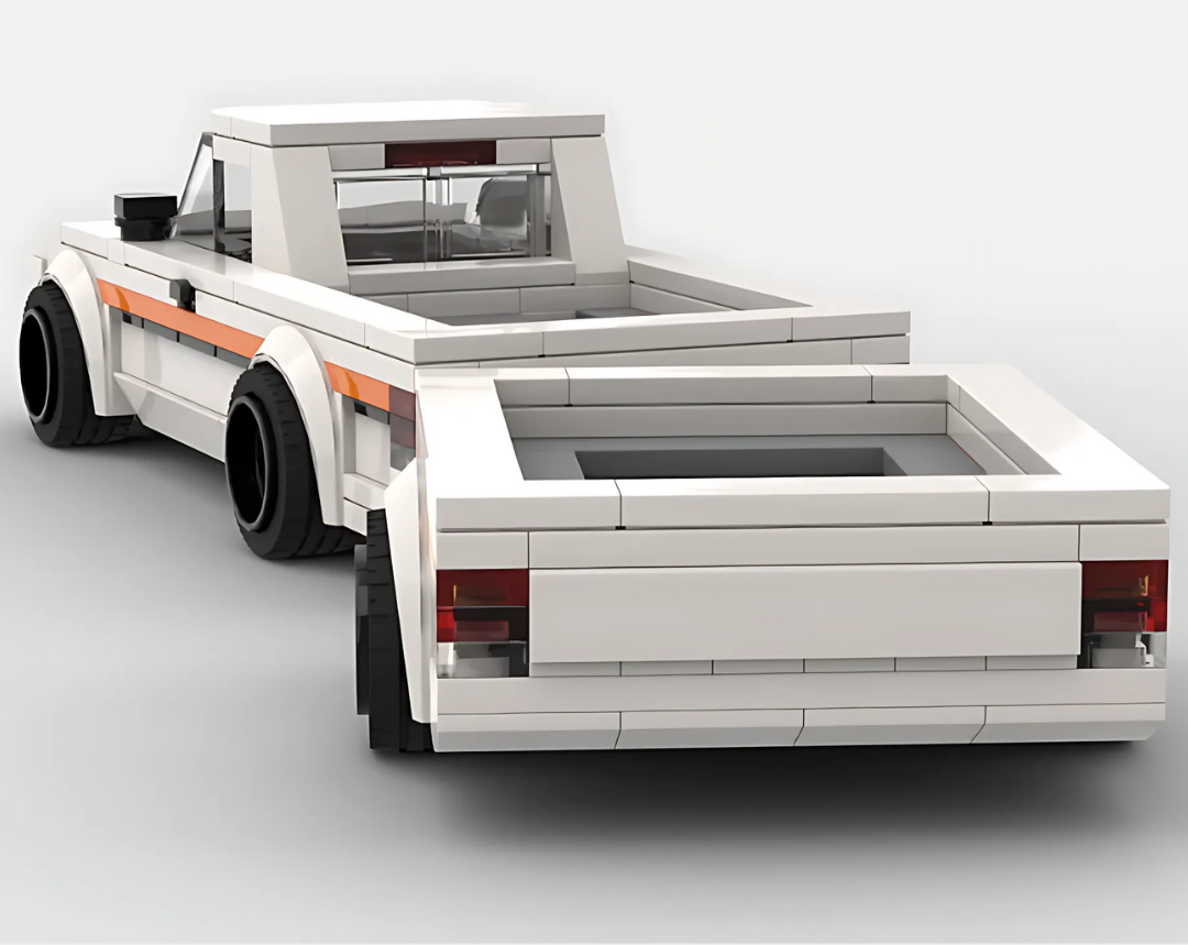 VW CADDY 1982 MK1 WITH TRAILER brick model kit