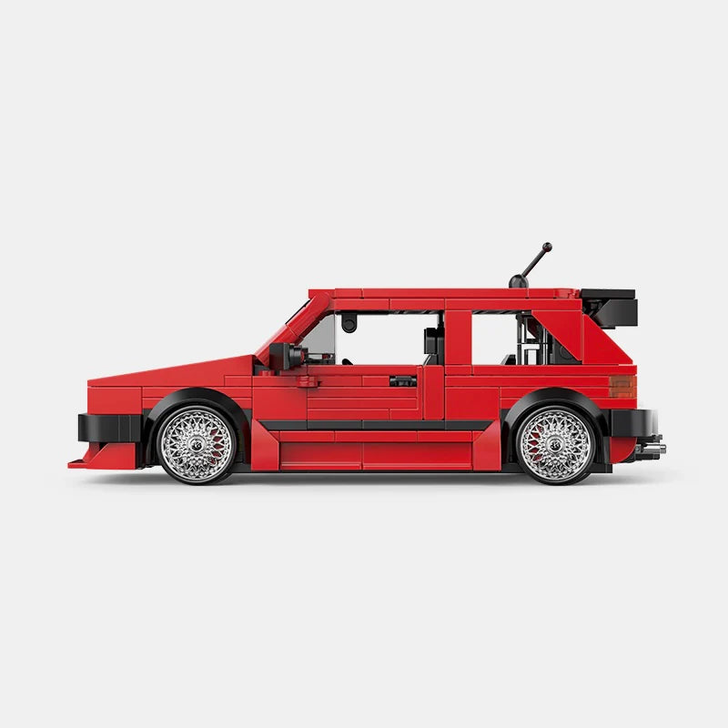 VW GOLF WITH DISPLAY CONTAINER brick model kit