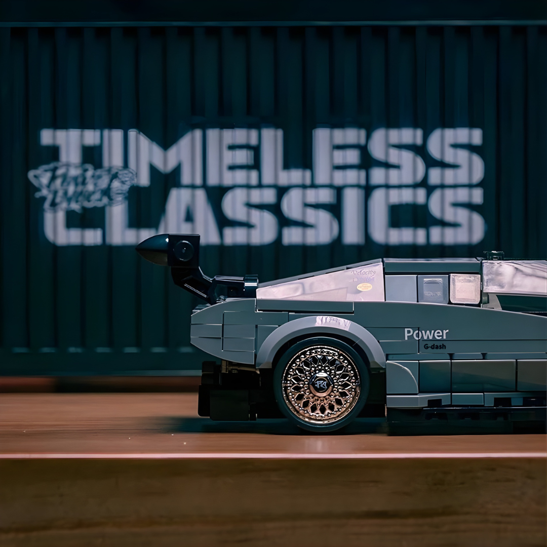 PROCAR WITH DISPLAY CONTAINER brick model kit