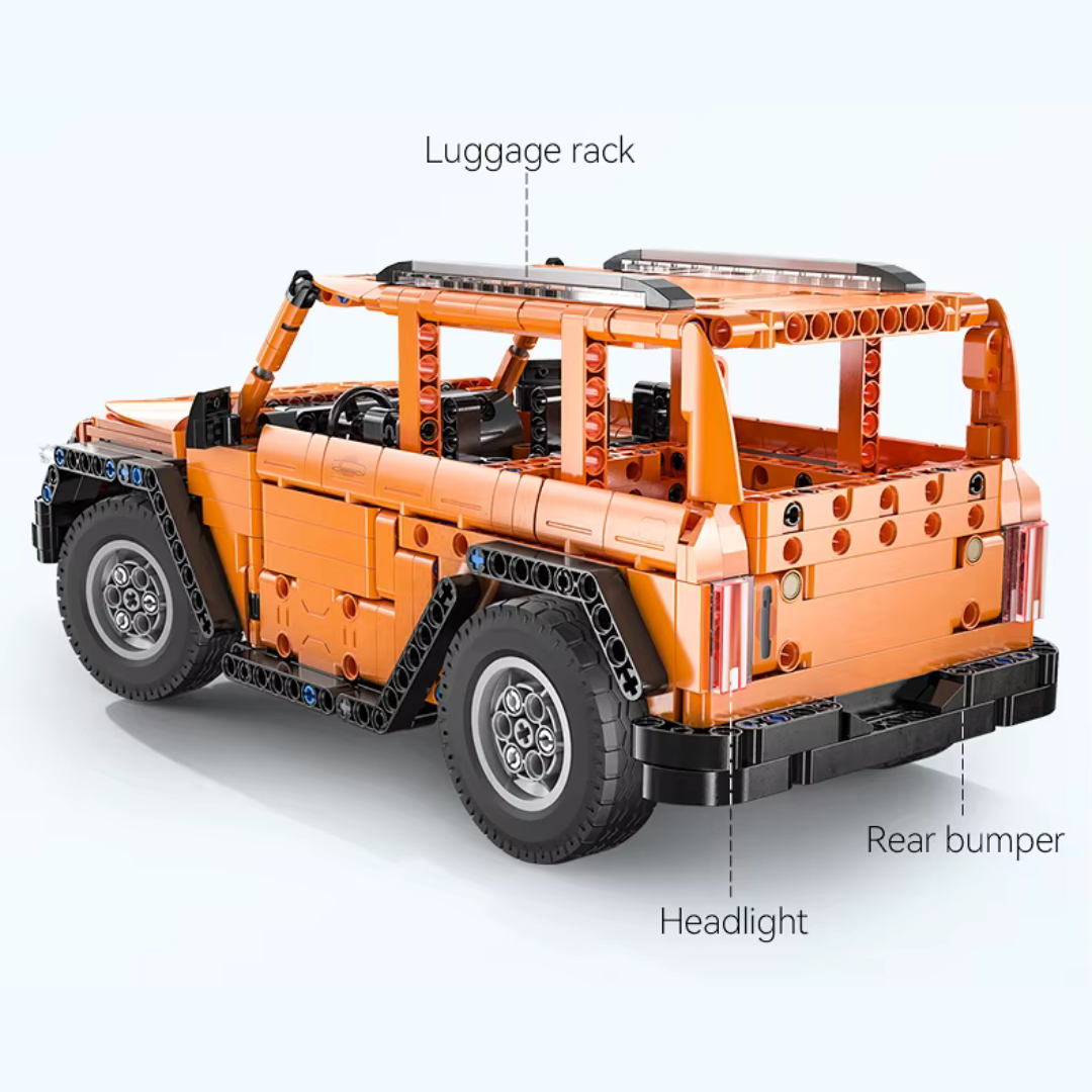 OFF-ROAD TANK SUV motorised brick model kit