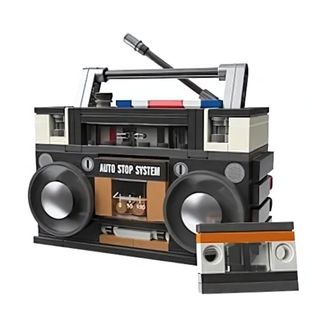 RETRO BOOMBOX brick model kit