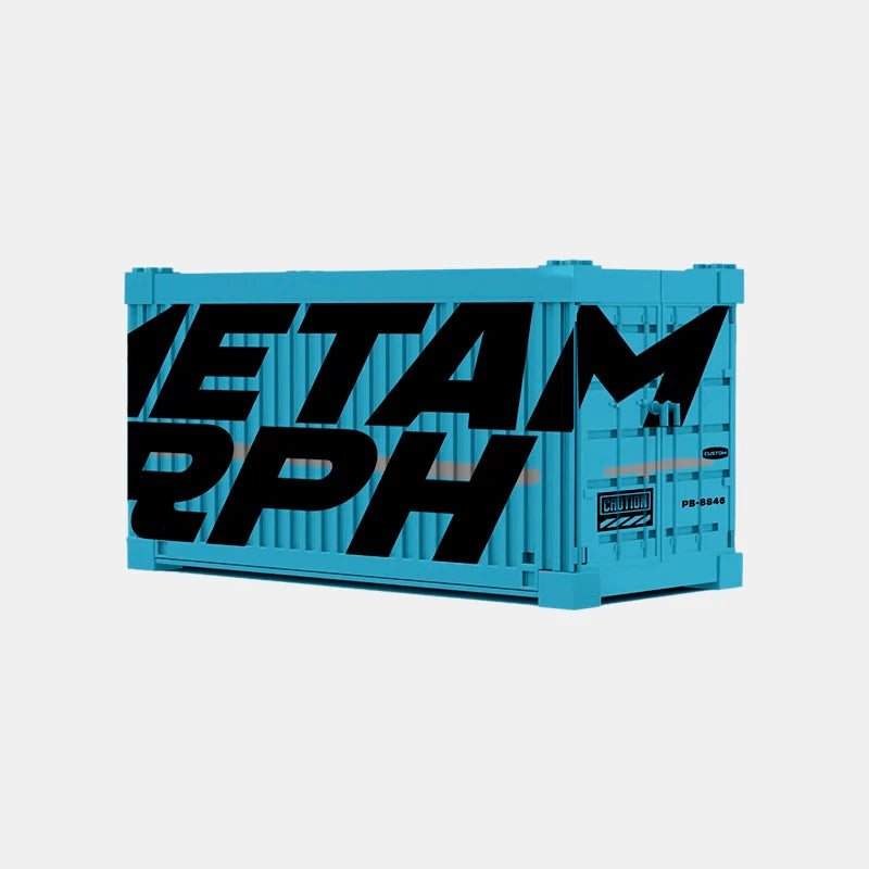 NISSAN GTR WITH DISPLAY CONTAINER brick model kit