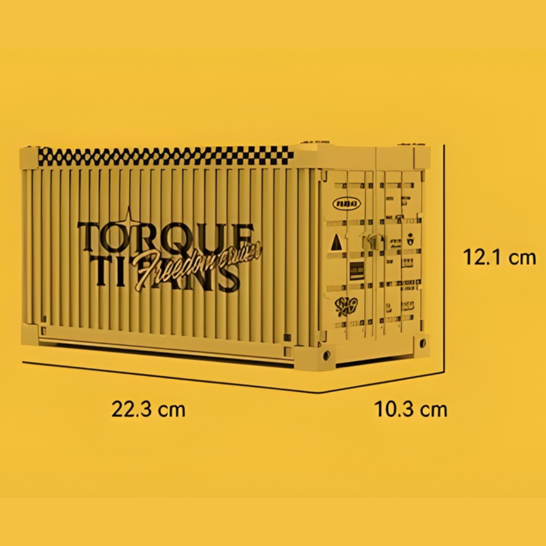 DATSUN SUNNY PICKUP TRUCK WITH DISPLAY CONTAINER brick model kit