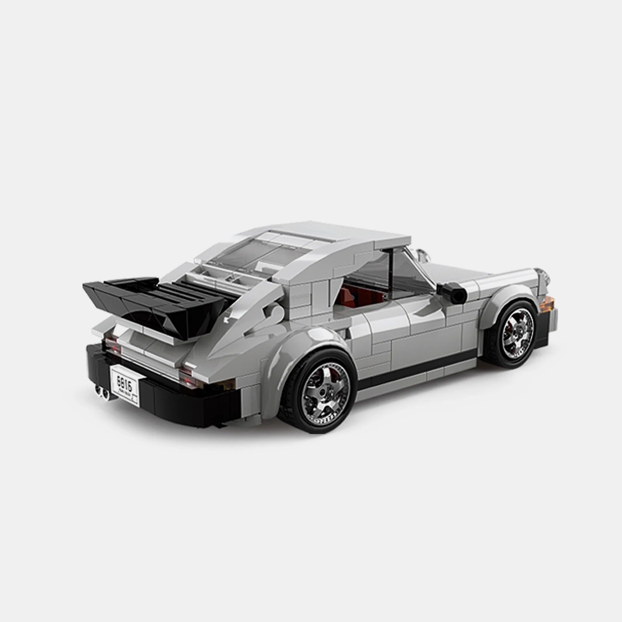 PORSCHE 930 WITH DISPLAY CONTAINER brick model kit