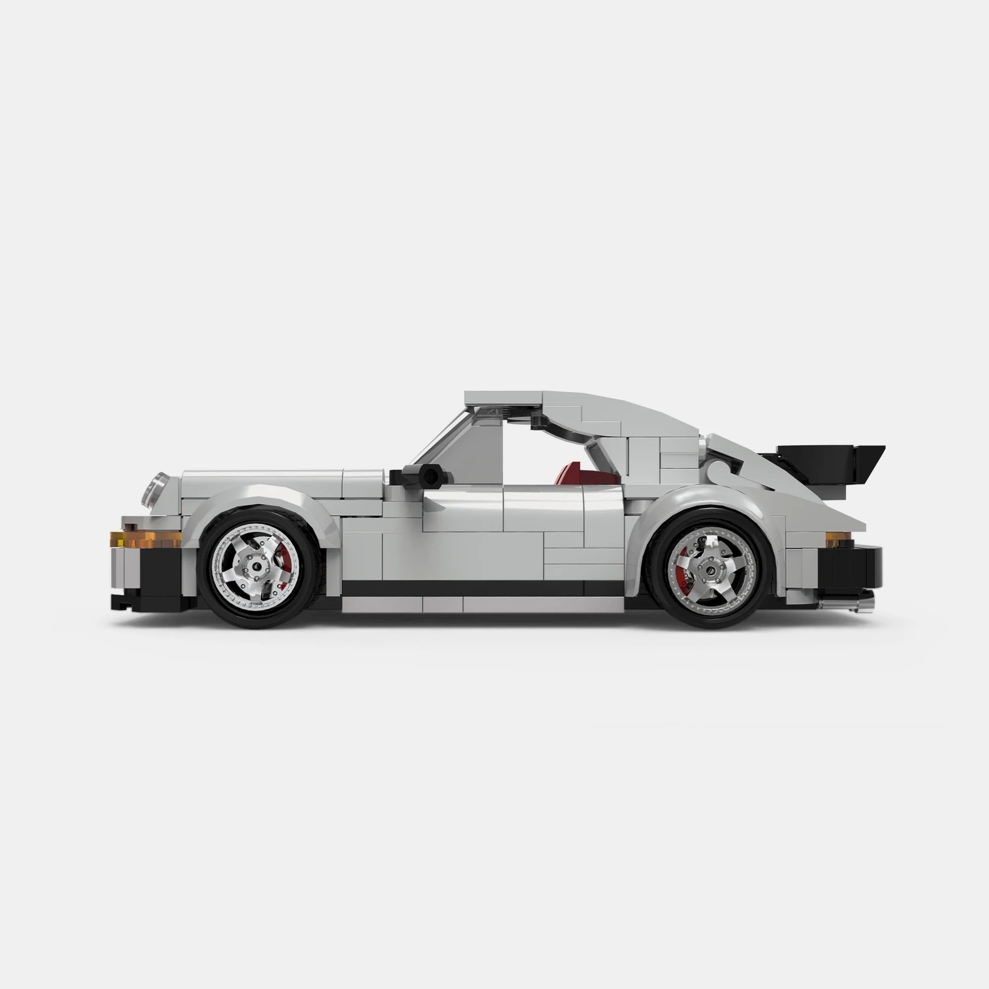 PORSCHE 930 WITH DISPLAY CONTAINER brick model kit