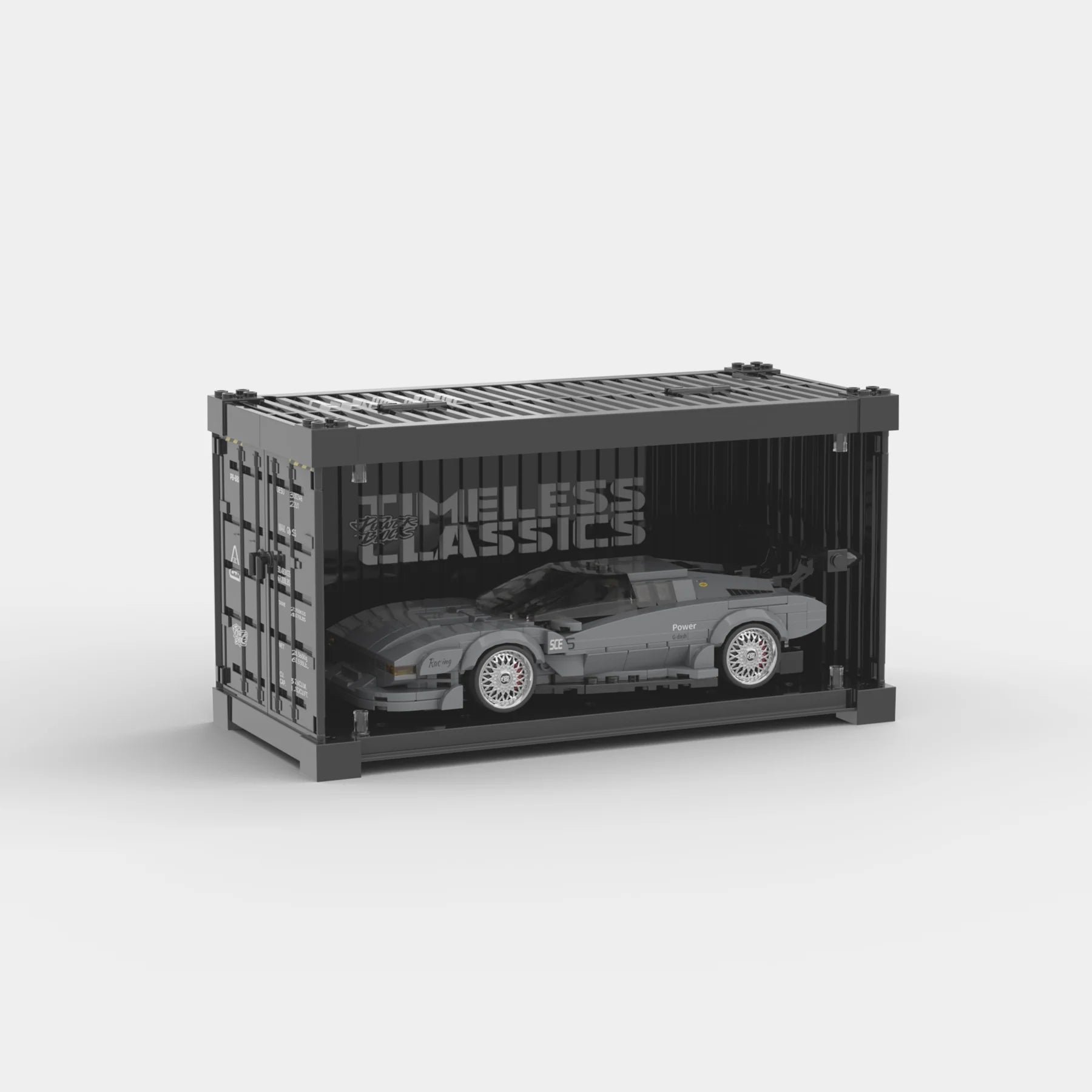 BMW M1 TURBO WITH DISPLAY CONTAINER brick model kit