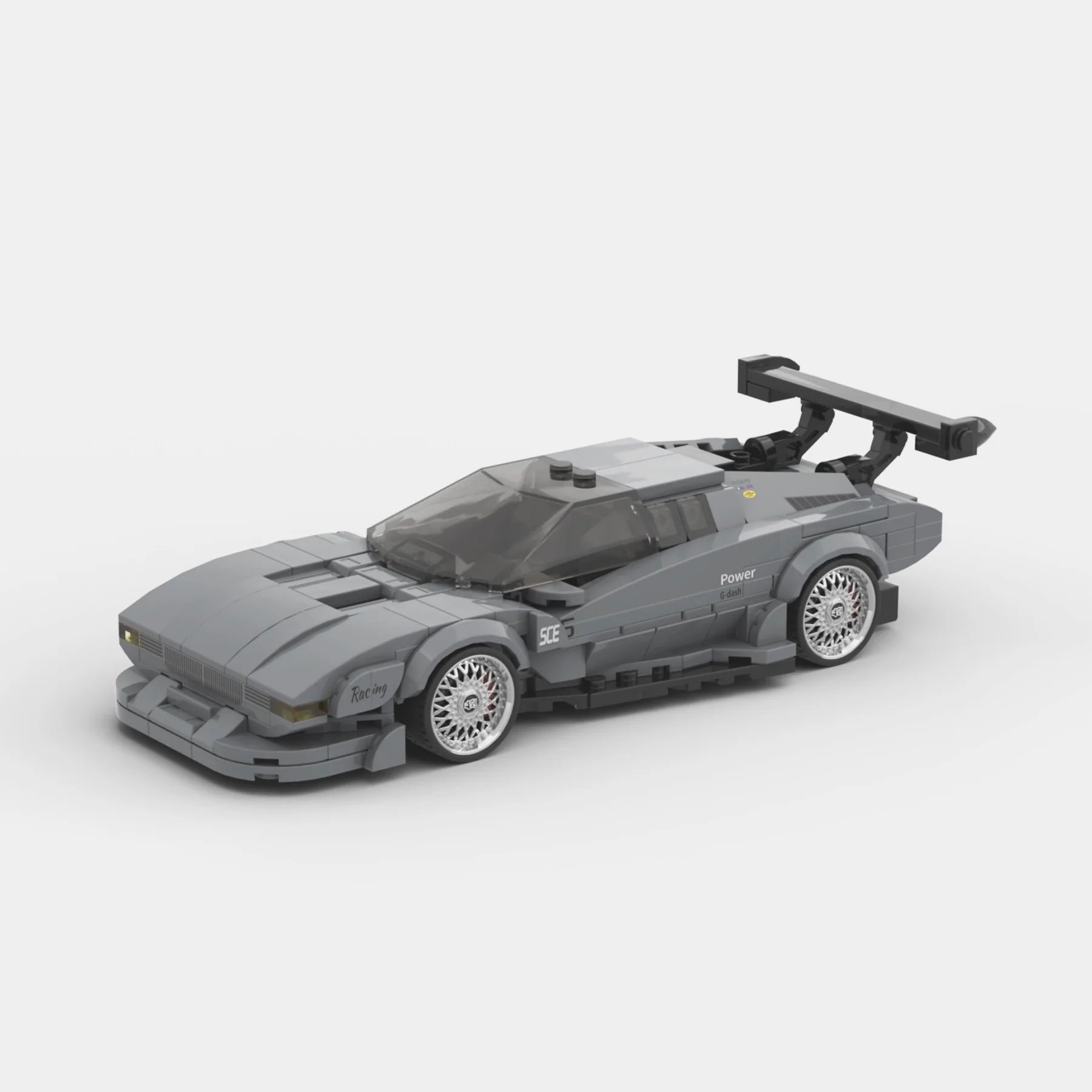 BMW M1 TURBO WITH DISPLAY CONTAINER brick model kit