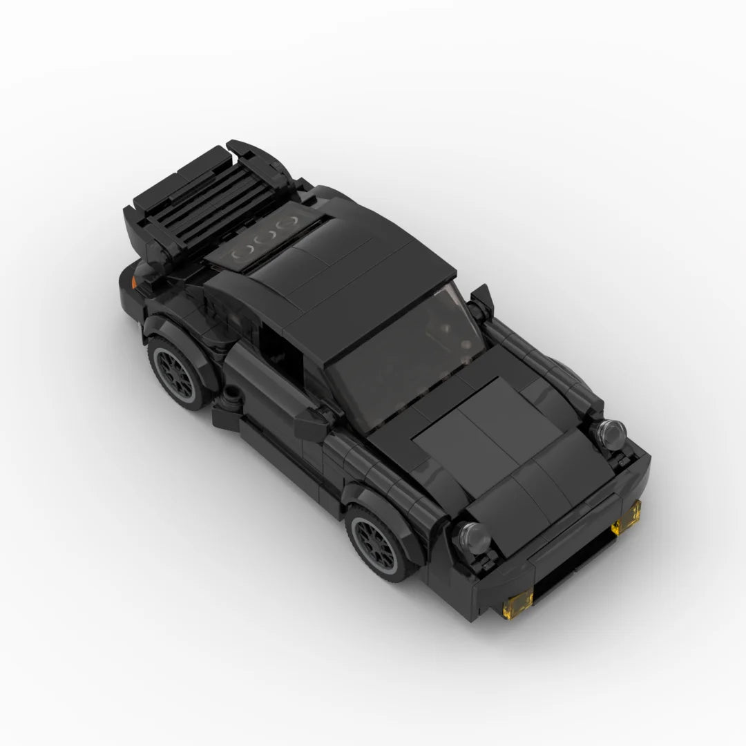 PORSCHE 911 TURBO - BLACKBIRD brick model kit