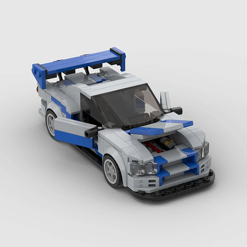 NISSAN R34 SKYLINE GTR brick model kit