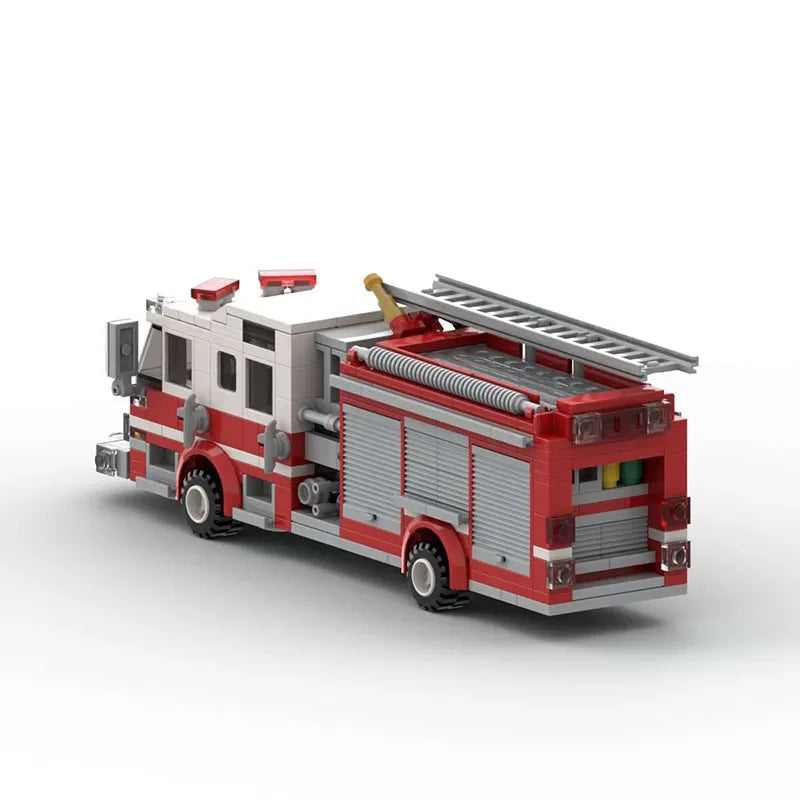 FIRE TRUCKS brick model kit