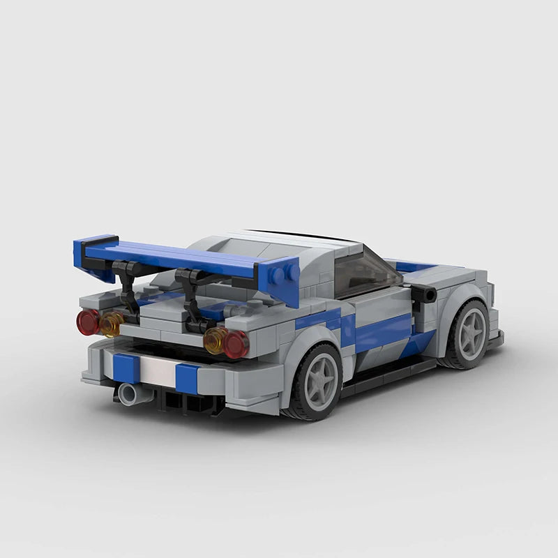 NISSAN R34 SKYLINE GTR brick model kit