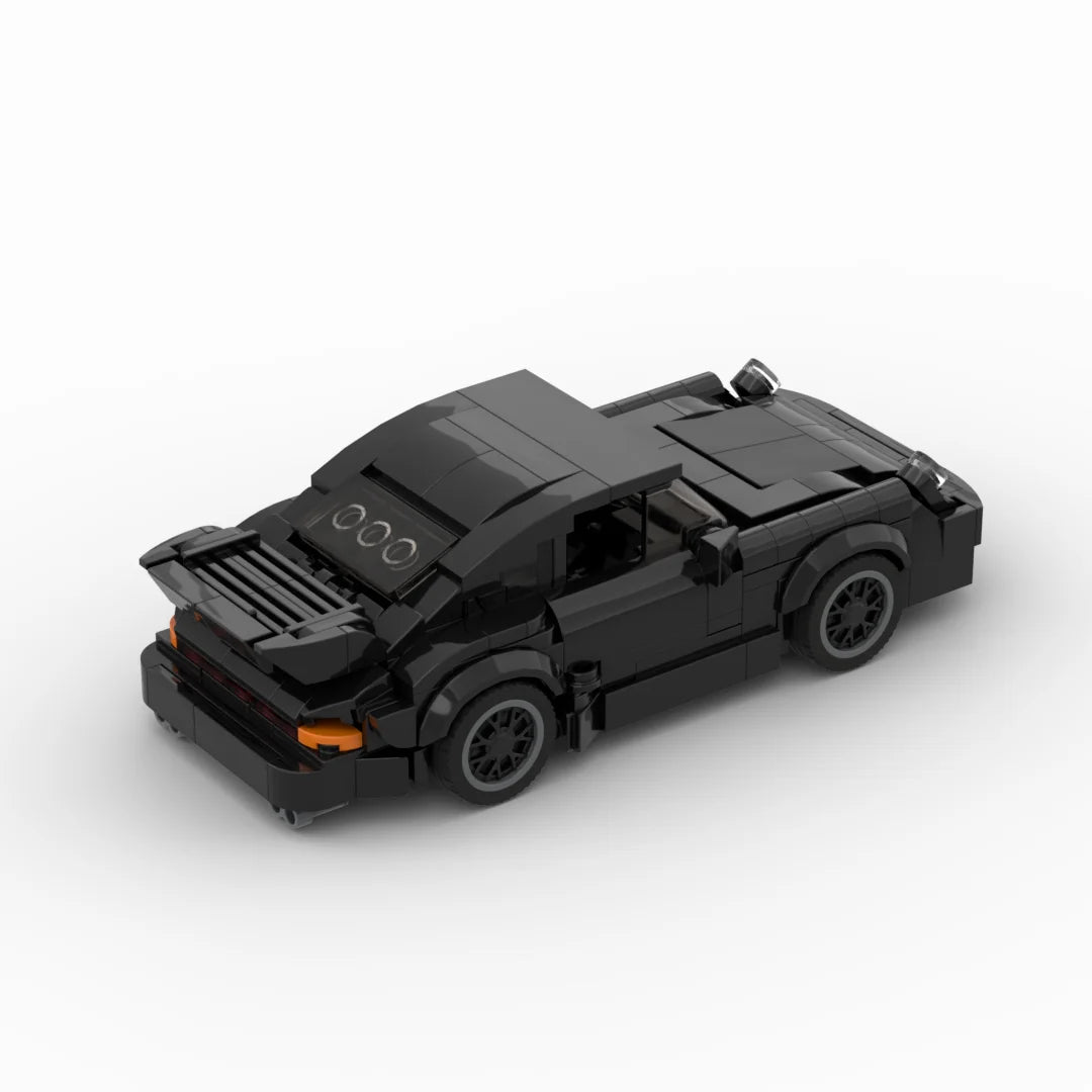PORSCHE 911 TURBO - BLACKBIRD brick model kit