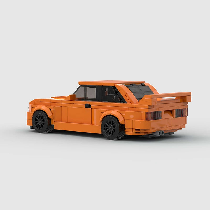 BMW E30 ORANGE EDITION brick model kit