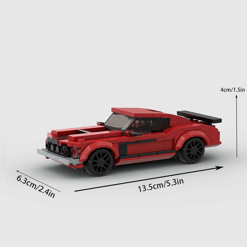 1969 FORD MUSTANG BOSS 302 brick model kit