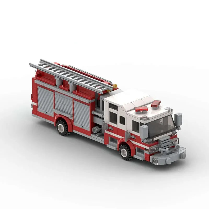 FIRE TRUCKS brick model kit