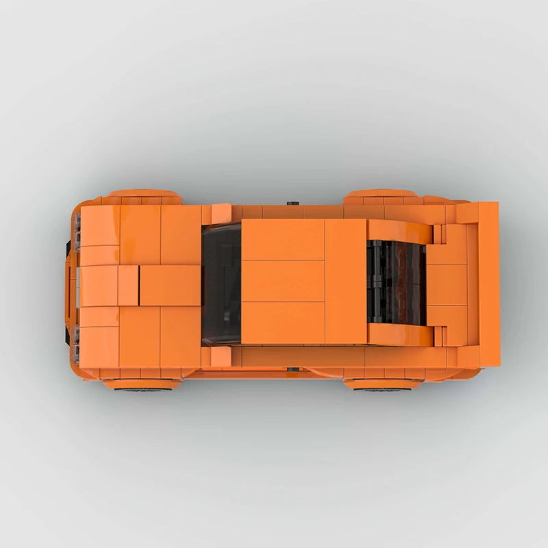 BMW E30 ORANGE EDITION brick model kit