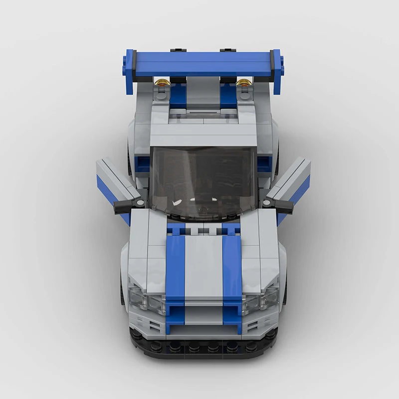 NISSAN R34 SKYLINE GTR brick model kit