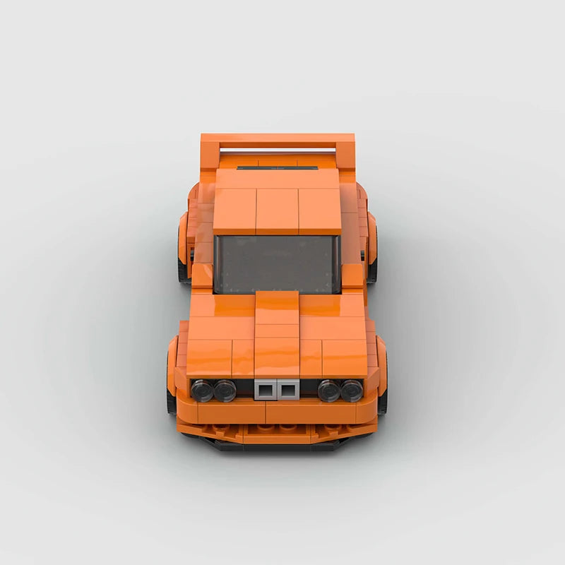 BMW E30 ORANGE EDITION brick model kit