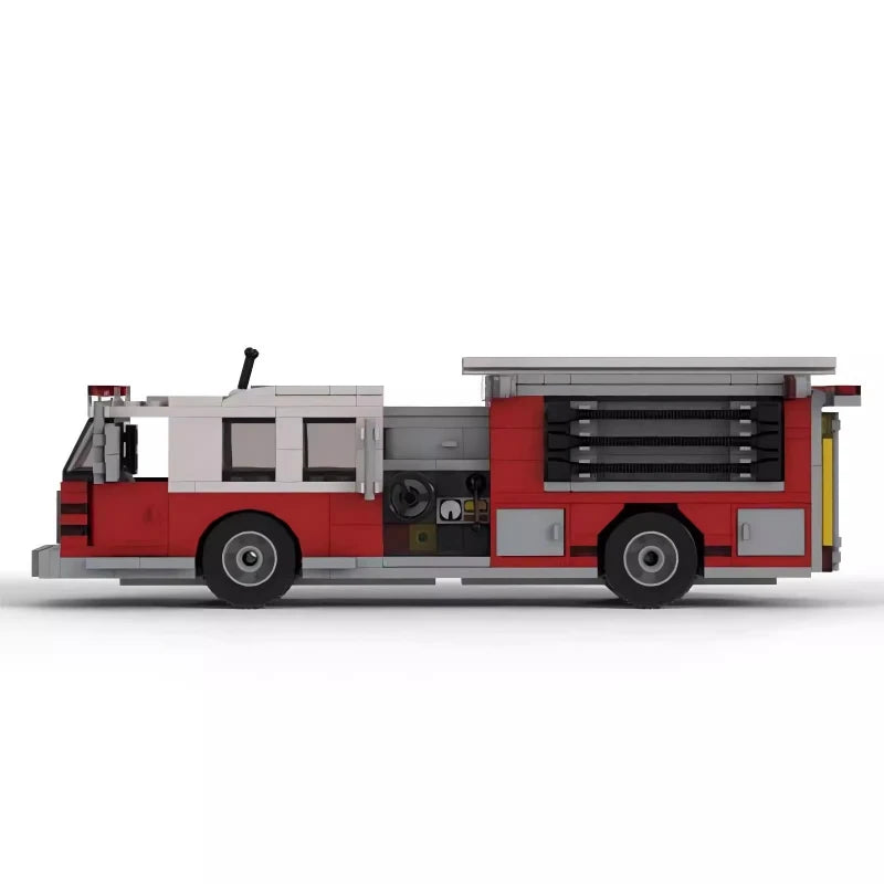 FIRE TRUCKS brick model kit