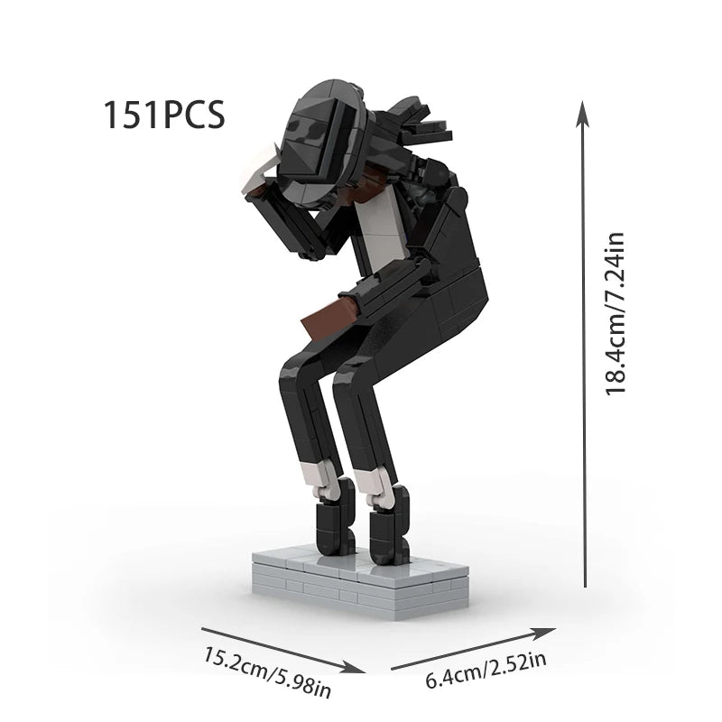 MICHAEL JACKSON MOONWALK brick model kit
