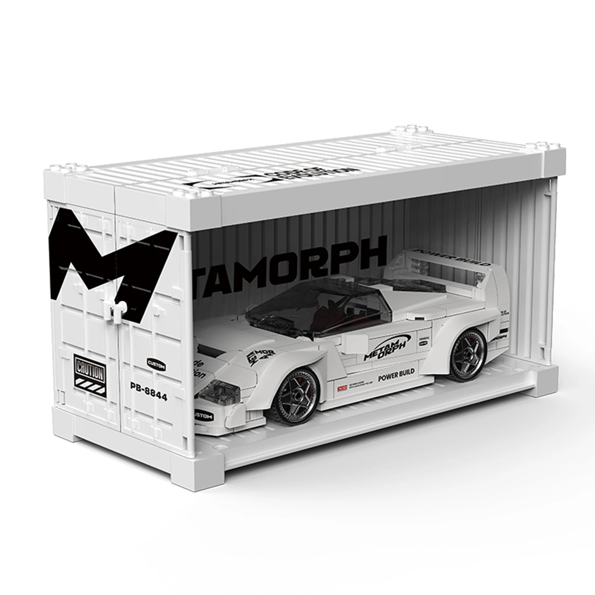 LAMBORGHINI COUNTACH WITH DISPLAY CONTAINER brick model kit
