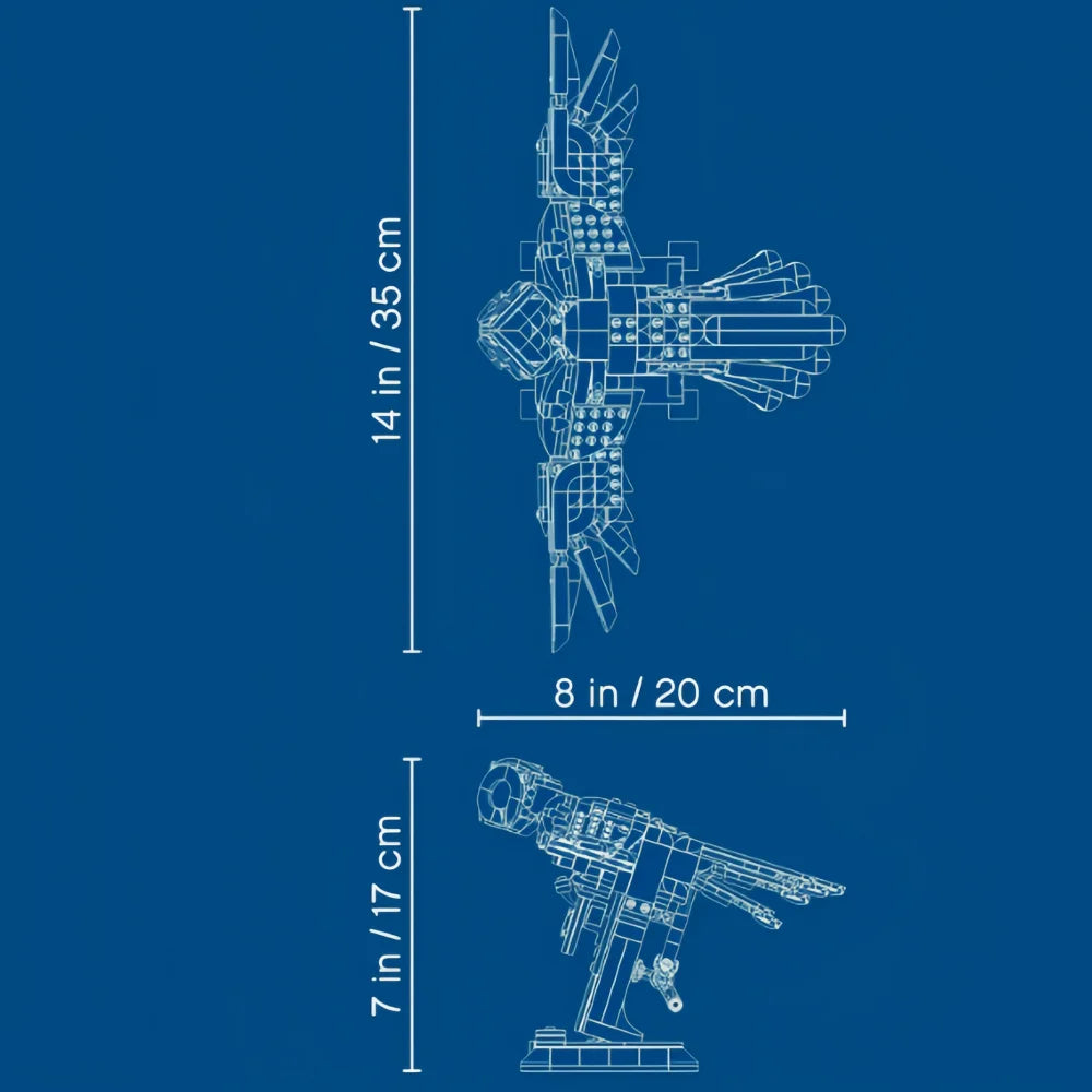 OWL MESSENGER brick model kit