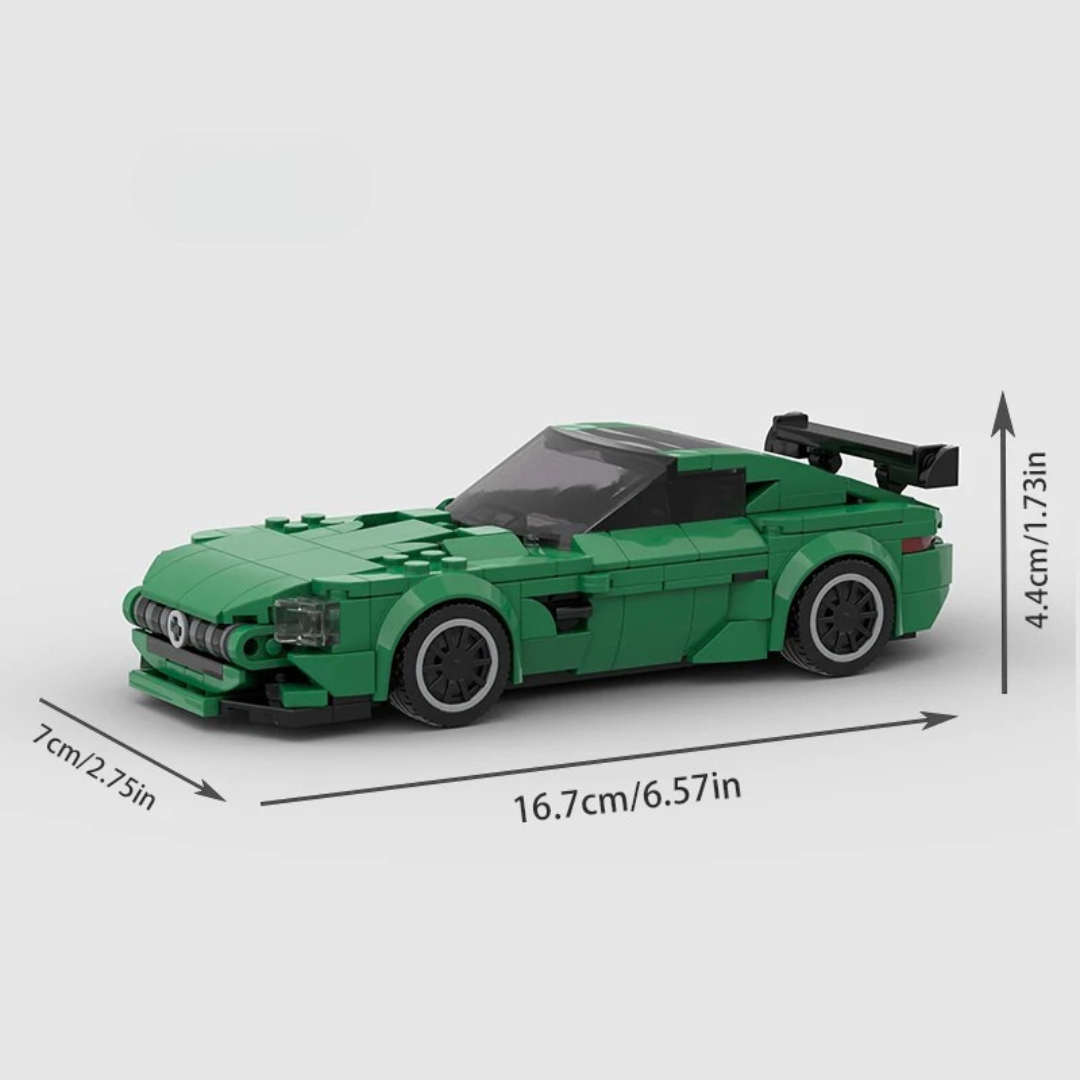 MERCEDES AMG GT R brick model kit