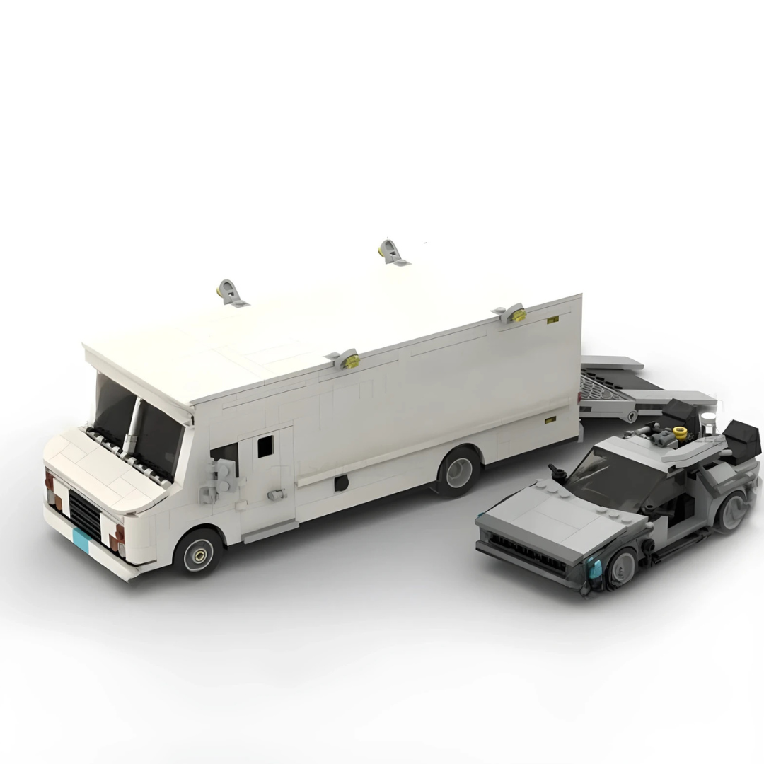 GMC VAN & DELOREAN brick model kit
