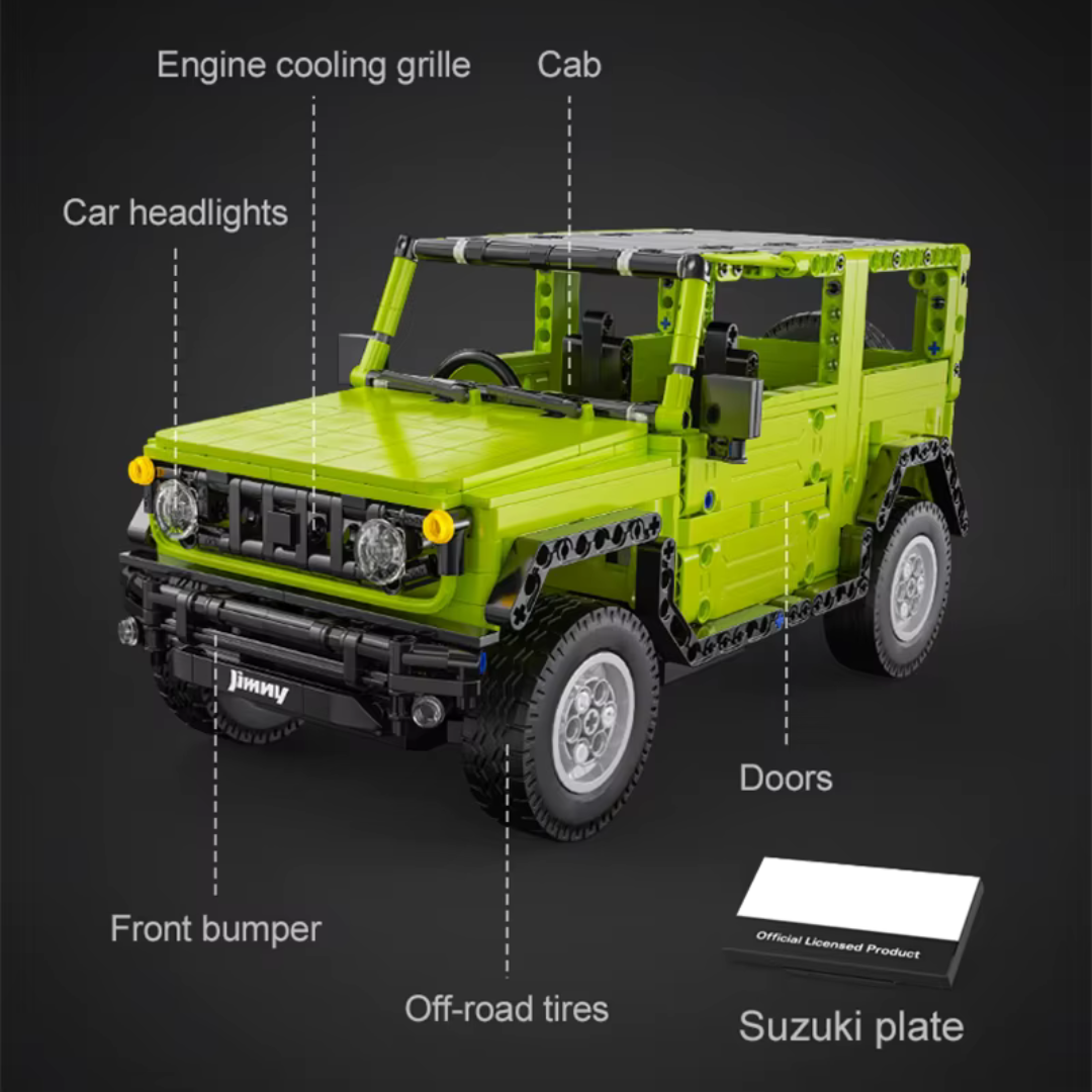 SUZUKI JIMNY motorised brick model kit