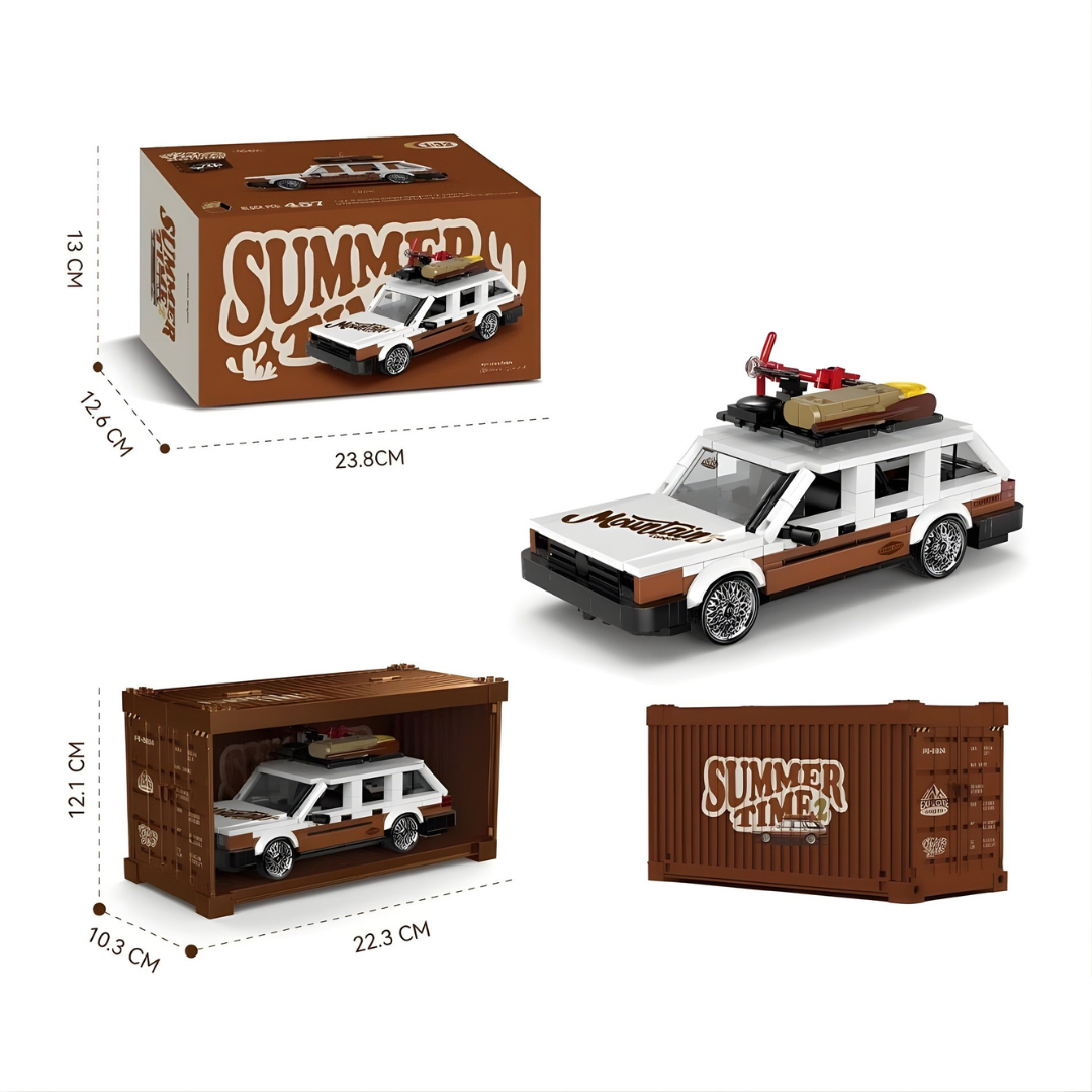 VW SANTANA WITH DISPLAY CONTAINER brick model kit