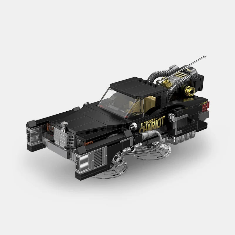 FUTURISTIC CHARIOT WITH DISPLAY CONTAINER brick model kit