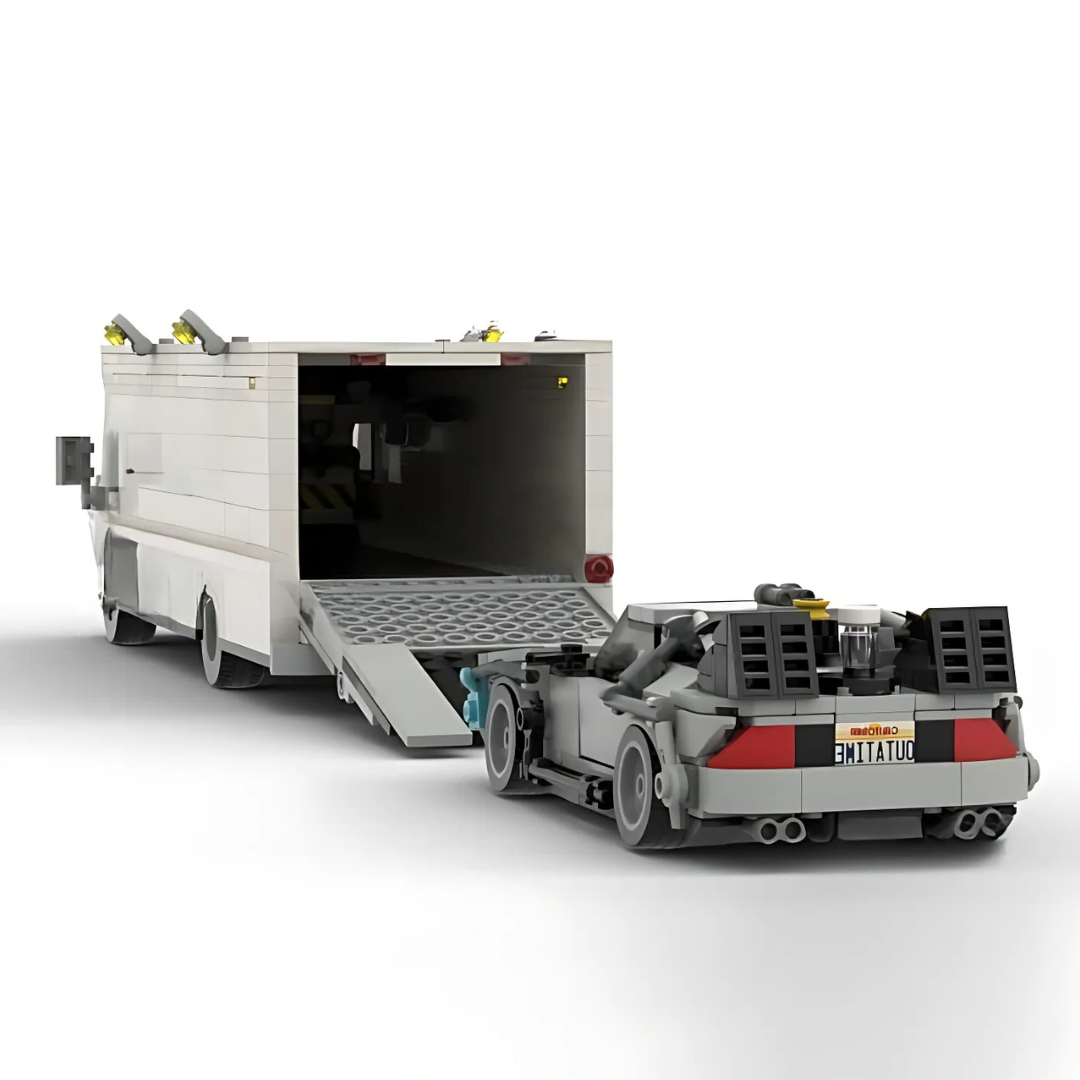 GMC VAN & DELOREAN brick model kit
