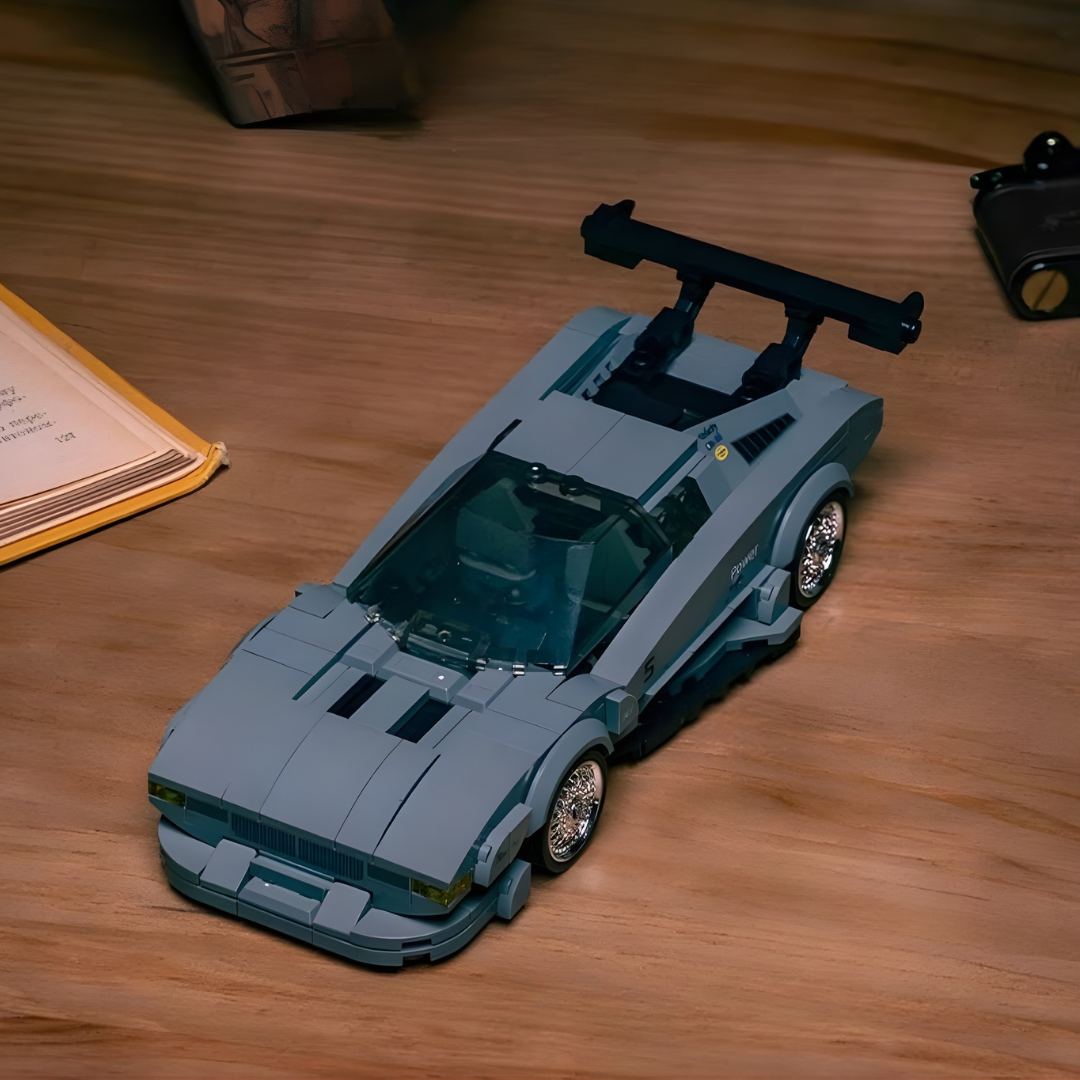 PROCAR WITH DISPLAY CONTAINER brick model kit