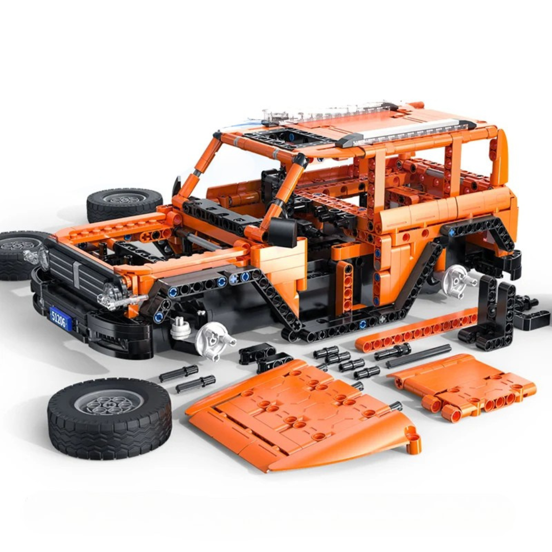 OFF-ROAD TANK SUV motorised brick model kit