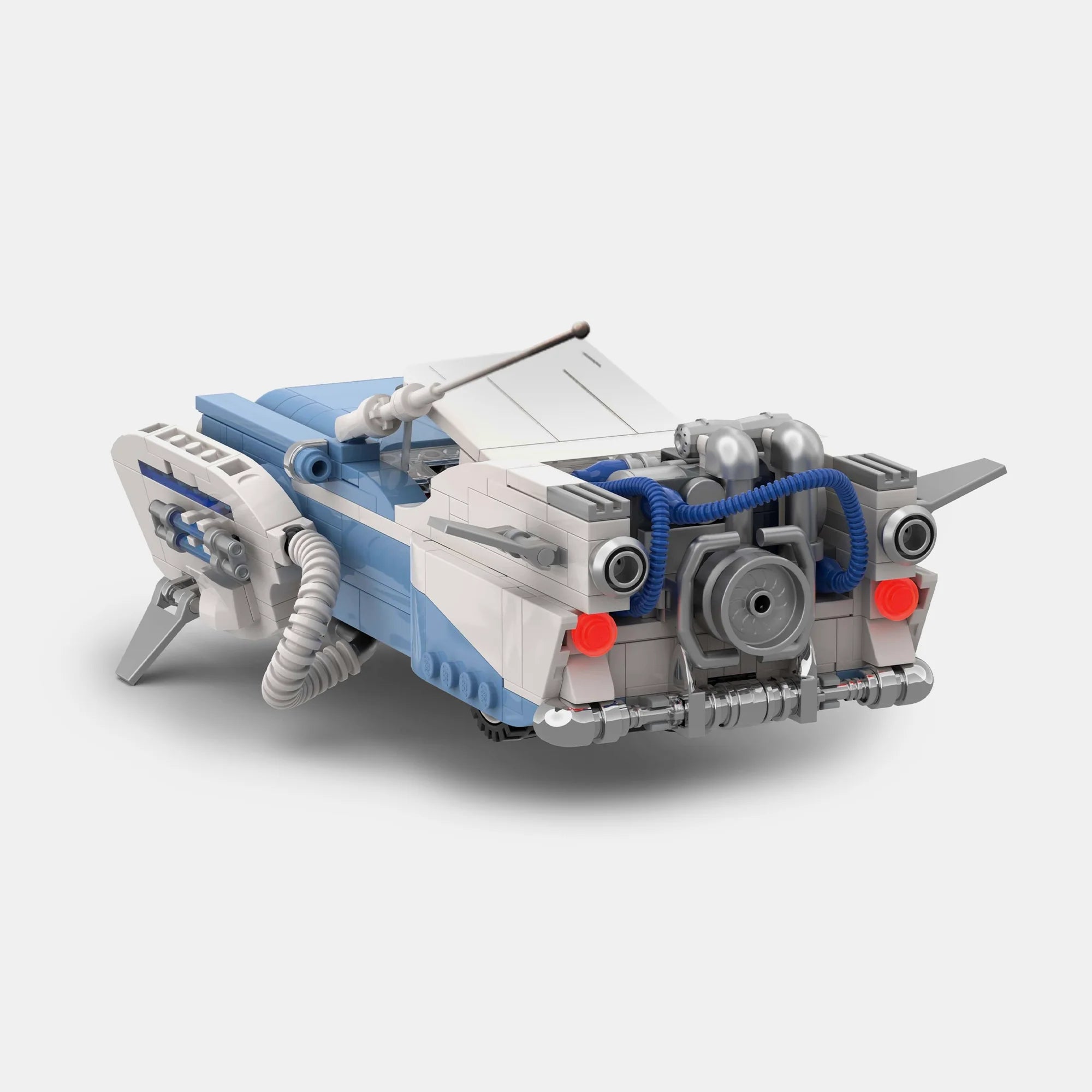 SILVER WING CYCLONE WITH DISPLAY CONTAINER brick model kit