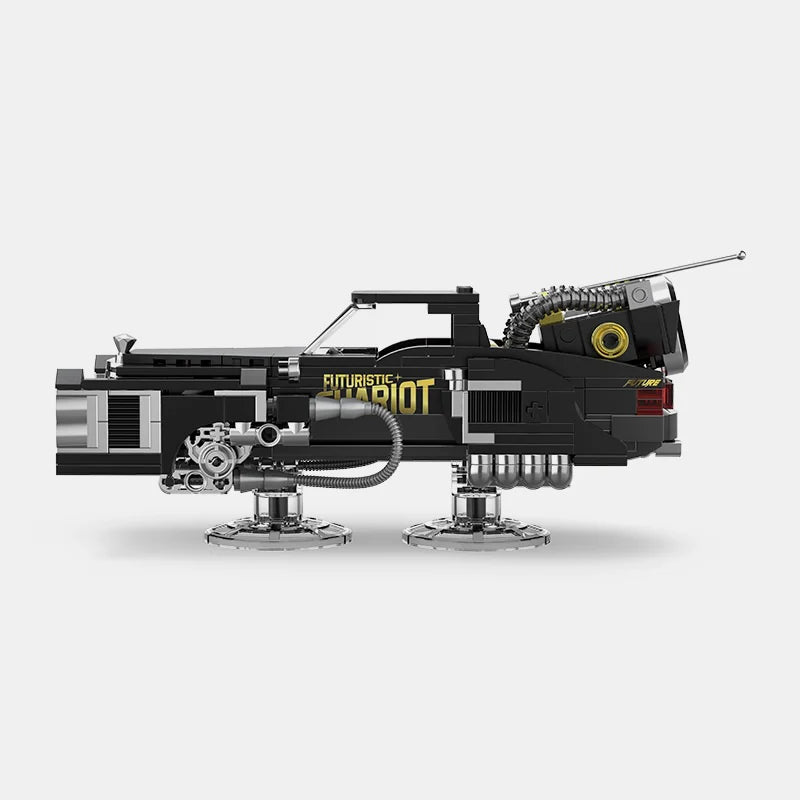 FUTURISTIC CHARIOT WITH DISPLAY CONTAINER brick model kit