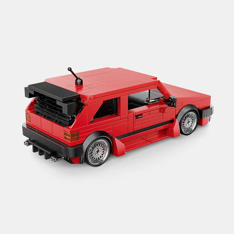 VW GOLF WITH DISPLAY CONTAINER brick model kit