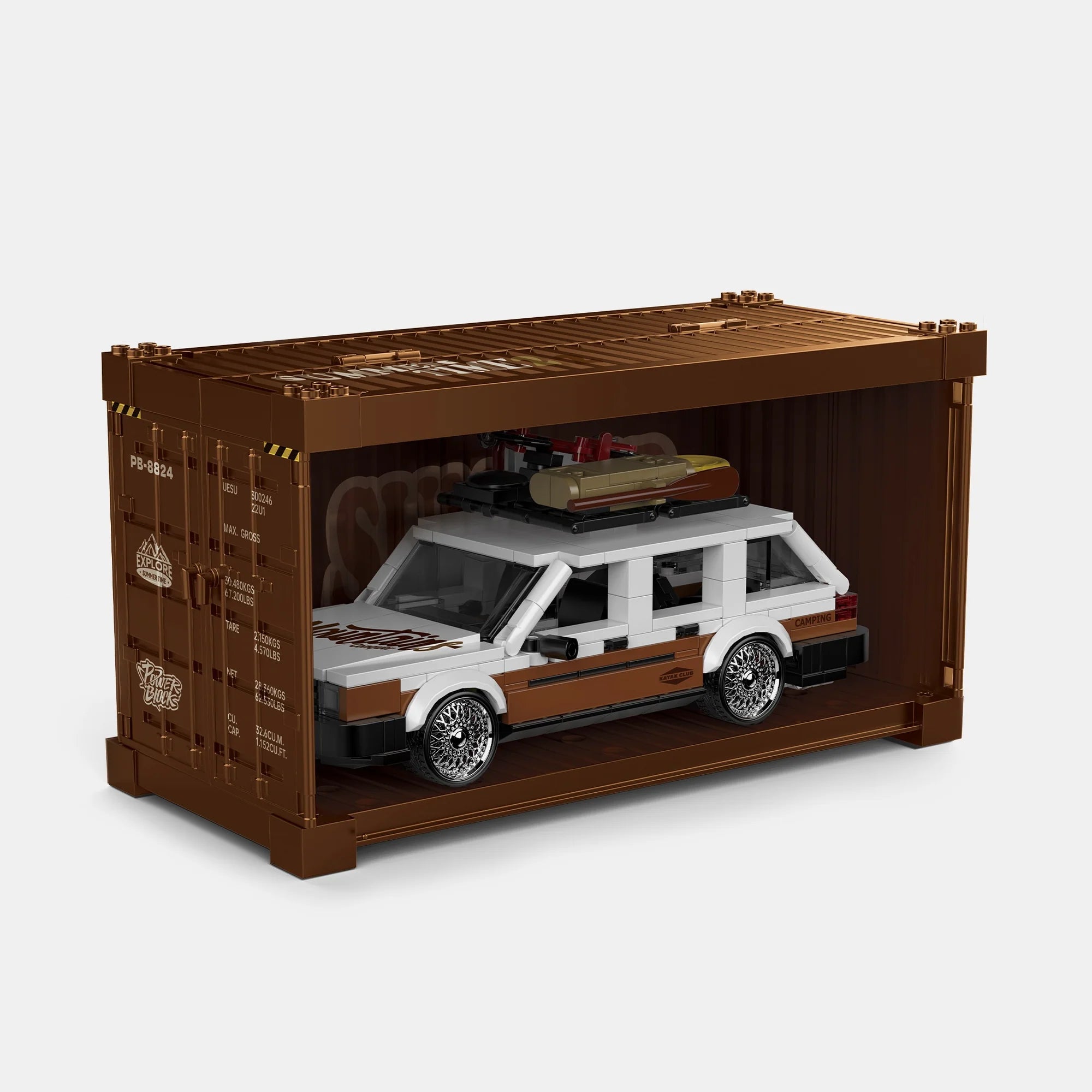 VW SANTANA WITH DISPLAY CONTAINER brick model kit