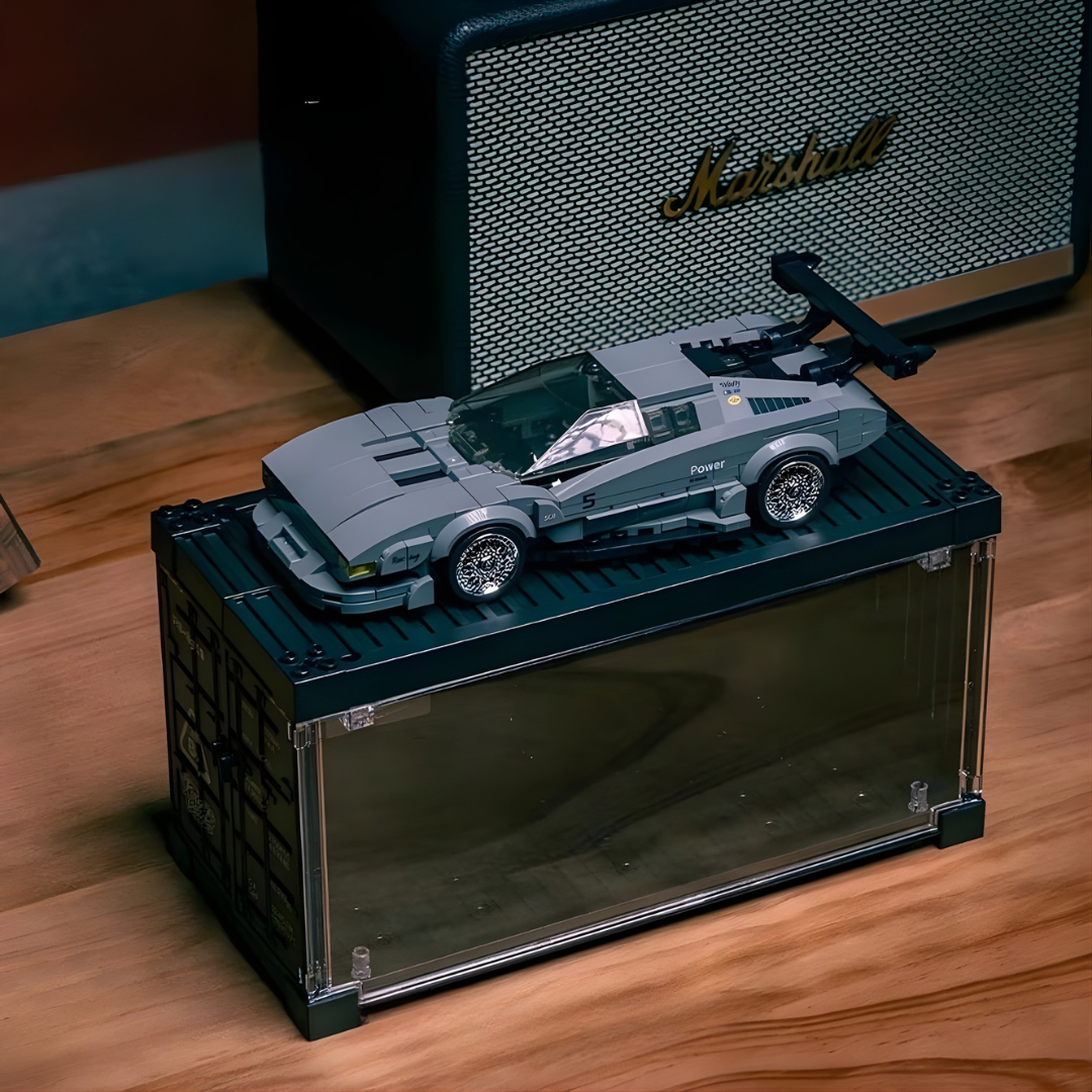 PROCAR WITH DISPLAY CONTAINER brick model kit