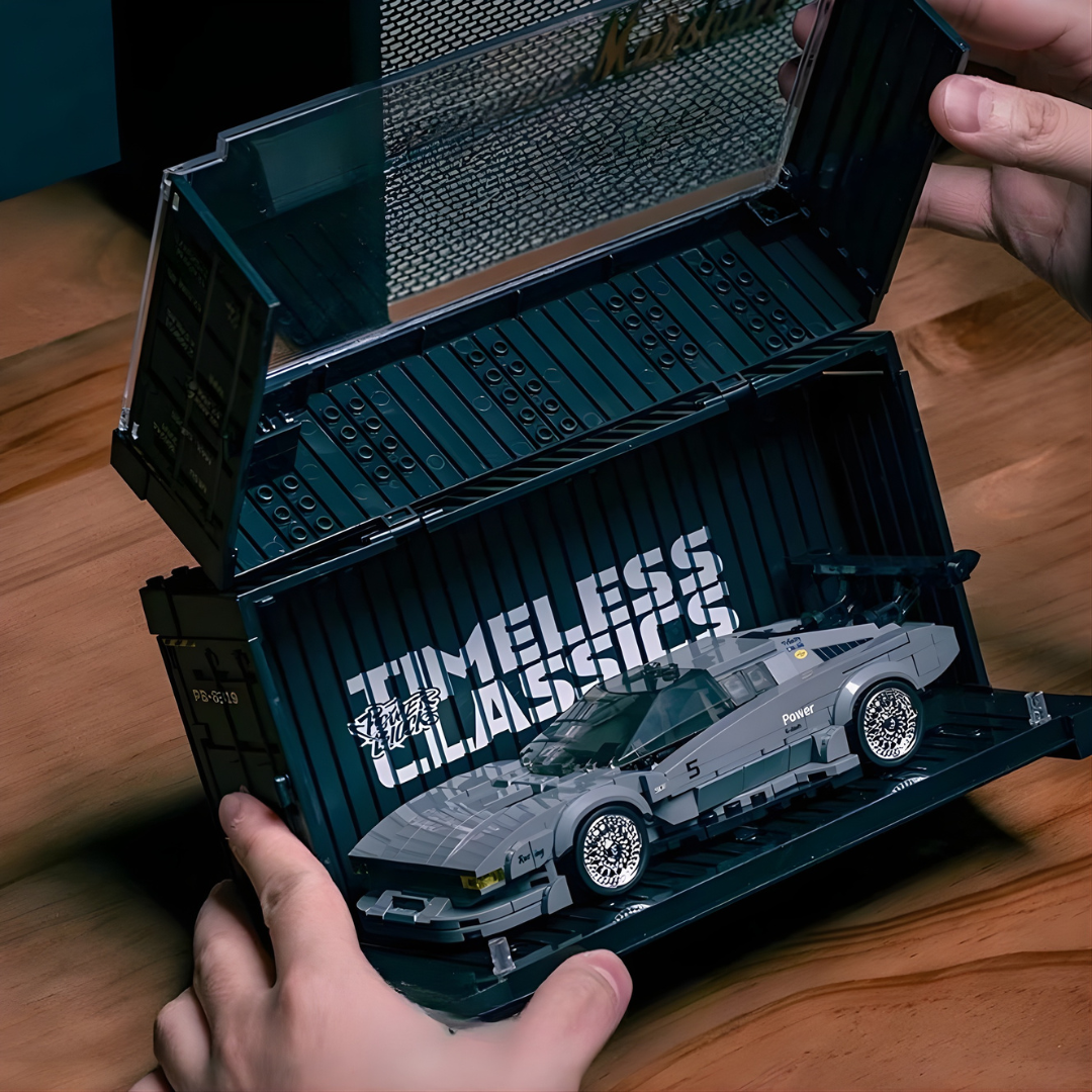 PROCAR WITH DISPLAY CONTAINER brick model kit