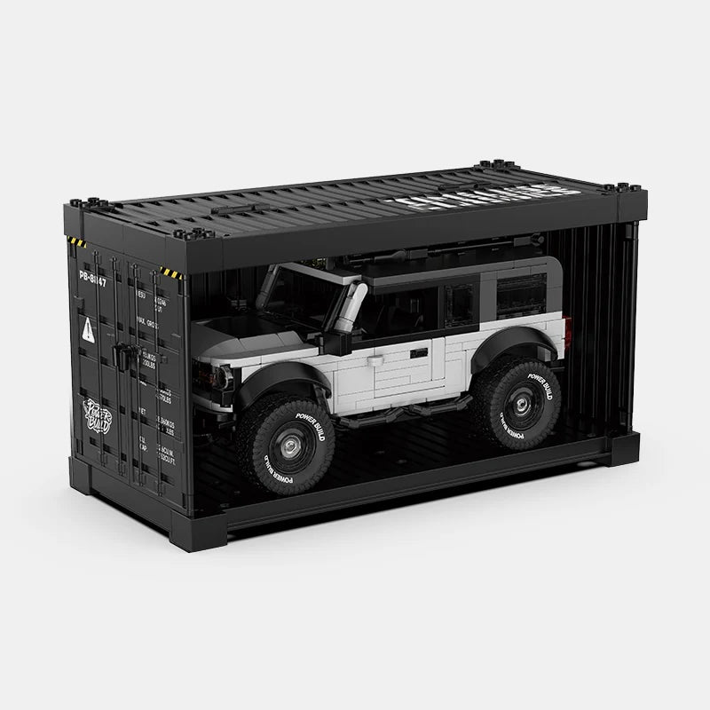 FORD BRONCO WITH DISPLAY CONTAINER brick model kit